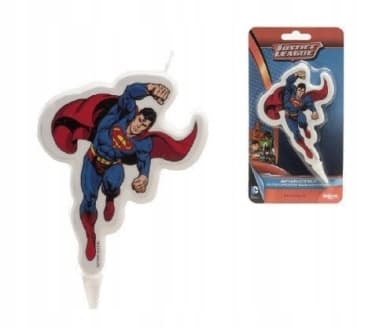 Superman 2D kakkukynttilä, 1 setti