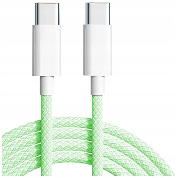 CO2-LADDNINGSKABEL USB-C SNABBLADDNING USB TYP C FÖR IPHONE 15 16 1M VIT