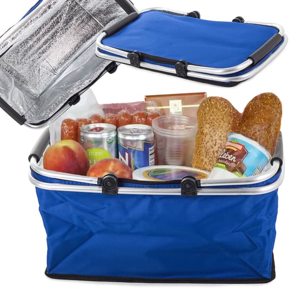 Slät blå picknickkorg (30) GAB_A