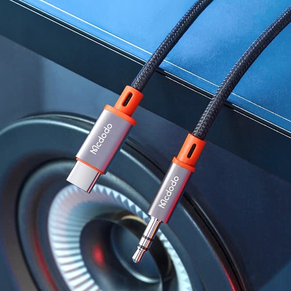 MCDODO USB C AUX ADAPTERKABEL MINI JACK 3.5 TIL SAMSUNG APPLE DAC 1M