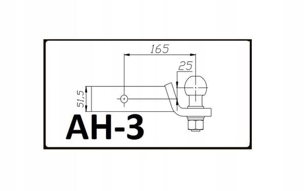 Dragkula UPPHÖJD ADAPTER USA Auto-Hak AH-3