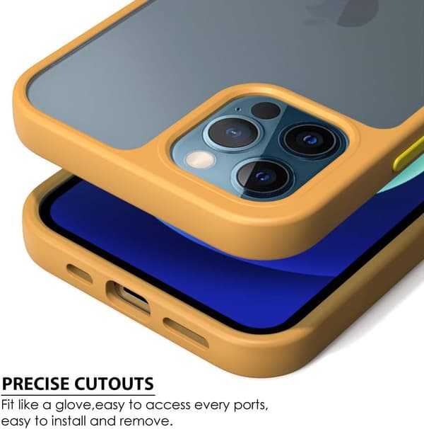 ETUI TIL APPLE IPHONE 12 PRO MAX SILIKONE BRUN SEMI-TRANSPARENT BAGSIDER