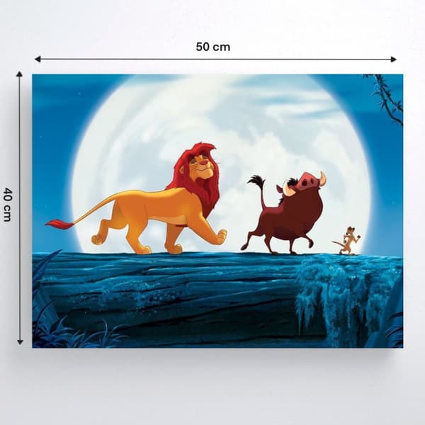 Målning med siffror Lejonkungen Hakuna Matata 50x40 cm