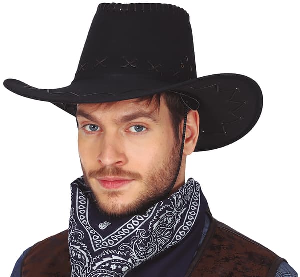 Sort cowboyhat Det Vilde Vesten