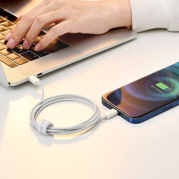 Baseus Superior Series USB til Lightning-kabel, 2.4A, 1.5m (hvid)