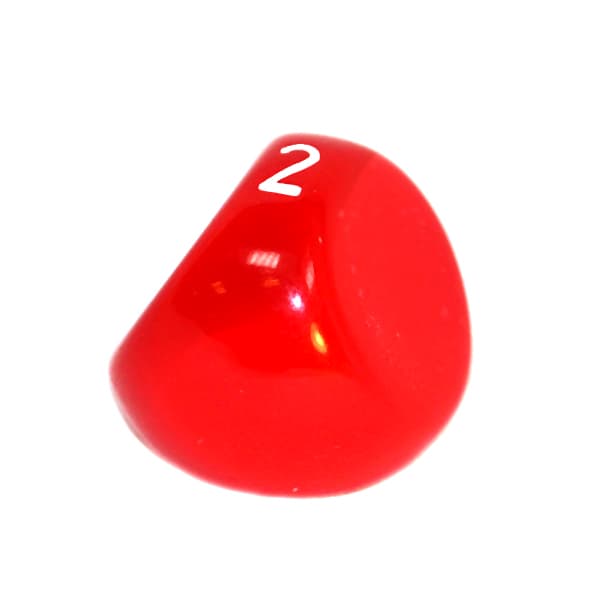 D3 RPG Punainen kolmisivuinen noppa