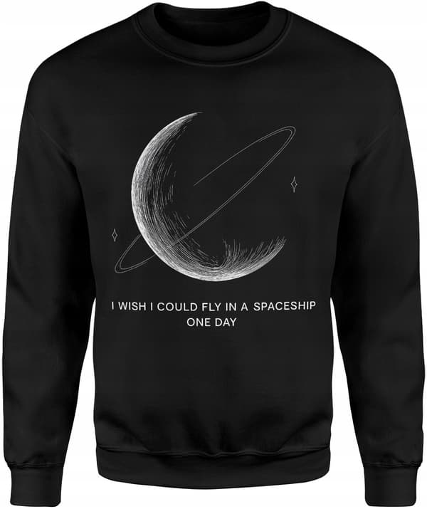 TRÖJA MED RYMDPLANETINSKRIPTION MINIMALISTISK ASTRONAUT HERR S