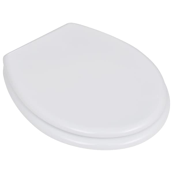vidaXL toiletsæde, enkelt design, MDF, hvid