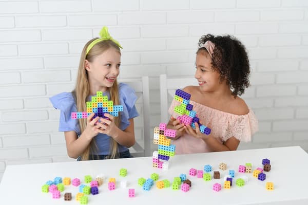 Byggeklodssæt - Meli Cube Pink 50 stk.