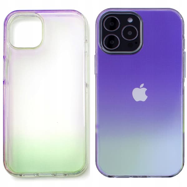 Aurora Case iPhone 13 Pro Max cover, iriserende gelcover, lilla