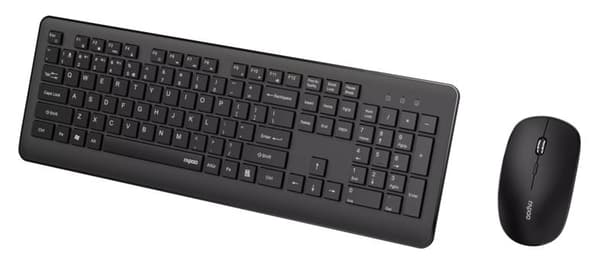 Sæt tastatur + mus RAPOO 8310M Sort