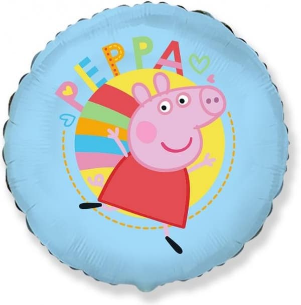 Folieballong 18 FX - Peppa Blå (förpackning)