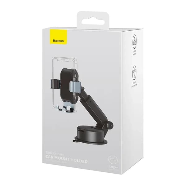 Baseus Tank Gravity -autopuhelinteline imukupilla (musta)