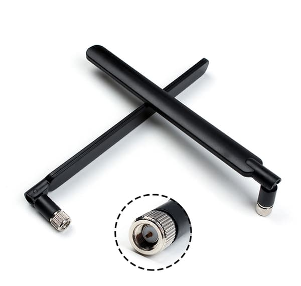 2x LTE-antenni Huawei B593 E5186 B525:lle - musta