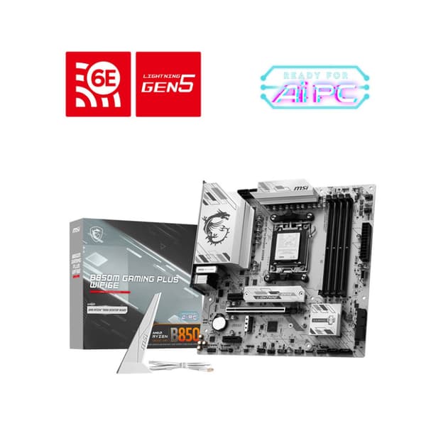 MSI B850 GAMING PLUS WIFI6E Moderkort, Micro ATX, Wi-Fi 6E