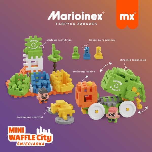 MARIOINEX VÅFFLOR MINI VÅFFELSTAD SOPBIL 148 EL