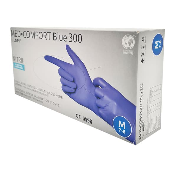 Nitrilhandsker M blå Ampri Blå 300 100 stk.