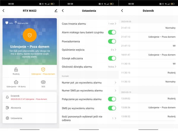 RTX Alarm TUYA WiFi RFID GSM trådløst sæt