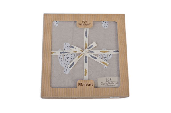 Bambus tæppe 80x100 MØNSTER Beige