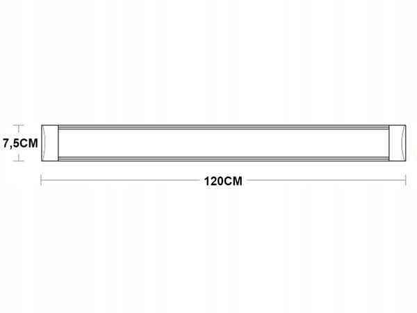 Lamppu LED 120 cm 28 W Kylmä (30)
