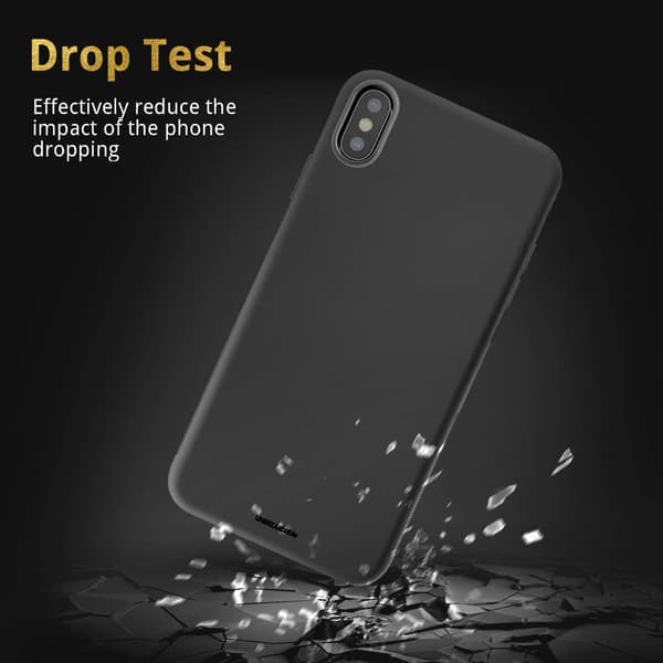 SORT SILIKONEETUG TIL IPHONE XS/X 5.8'