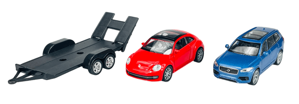 Welly 2-pack Volvo XC90 + VW Bubblan 1:34