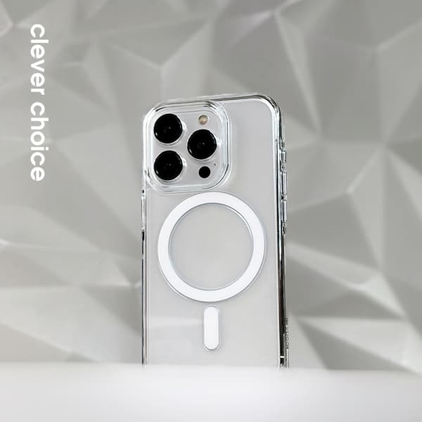 Crong Clear MAG Pro - iPhone 16 Pro Max MagSafe-etui (Klart)