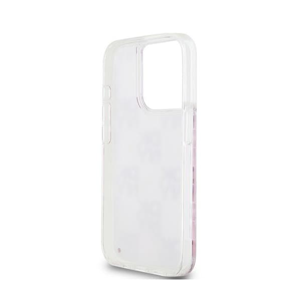 DKNY Liquid Glitter Multilogo - iPhone 15 Pro cover (lyserød)