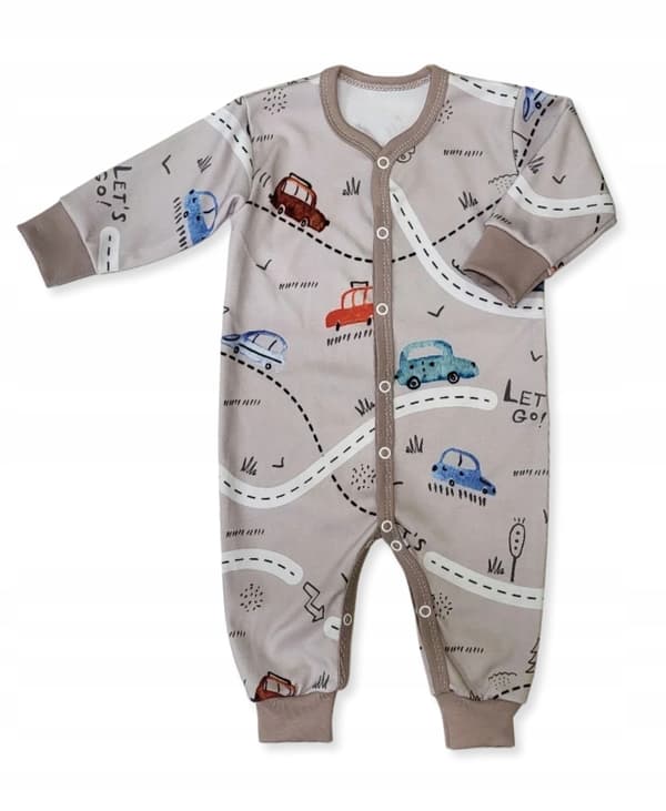 Rompers 86 knappet romper uden fødder pyjamas med biler