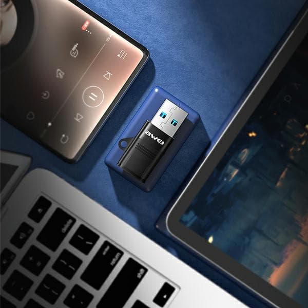 AWEI Adapter CL-13 USB-C/USB-Accarny/svart