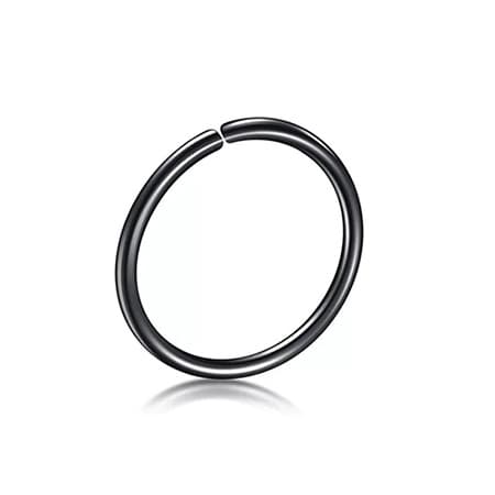 Titanium kontinuerlig udvidelig ring sort - TK-010 0.6/8