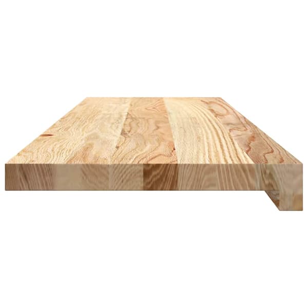 vidaXL trappetrin, 4 stk., ubehandlet 80x30x2 cm massivt egetræ