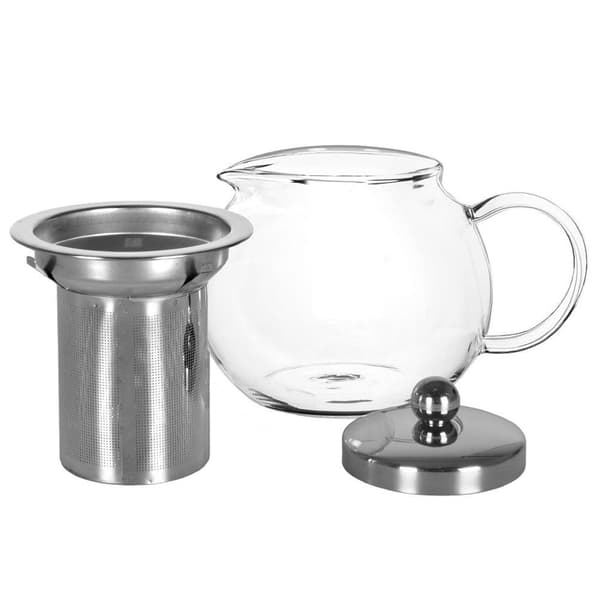 värmetålig glastekanna med teinfuser 800 ml