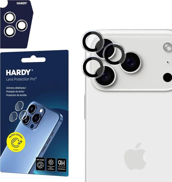 Apple iPhone 17 Pro /17 Pro Max - HARDY Linsskydd Pro Transparent