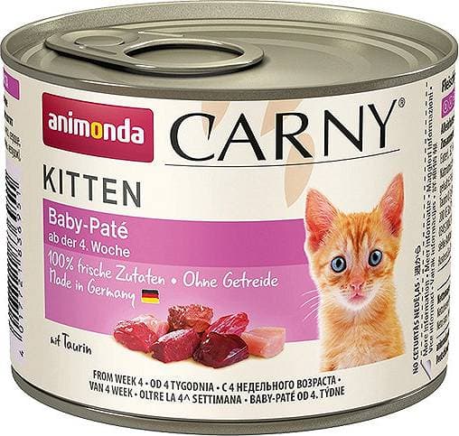 Våtfoder för kattungar Animonda Carny Kitten MIX 24x200g
