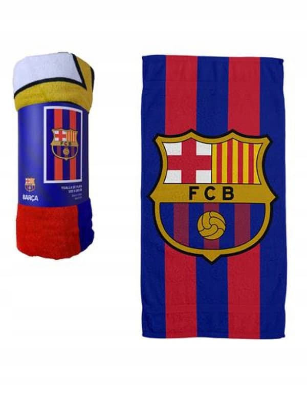 FC Barcelonan rantapyyhe 70 x 140 BARCA BEACH -loma-allaspyyhe