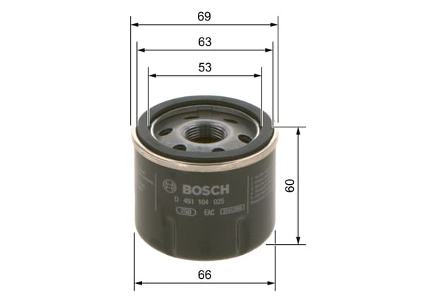 OLIEFILTER 0451104025 BOSCH