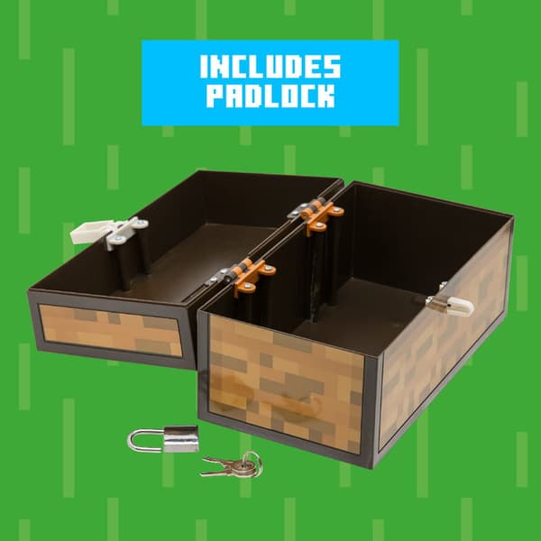 Sparegris Skattekiste med nøgle - Minecraft