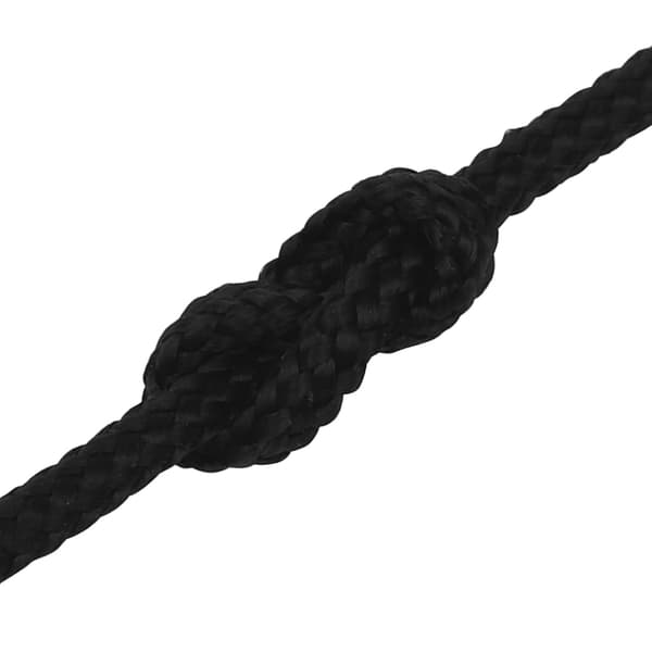 vidaXL Työköysi, musta, 2 mm, 50 m, polyesteri
