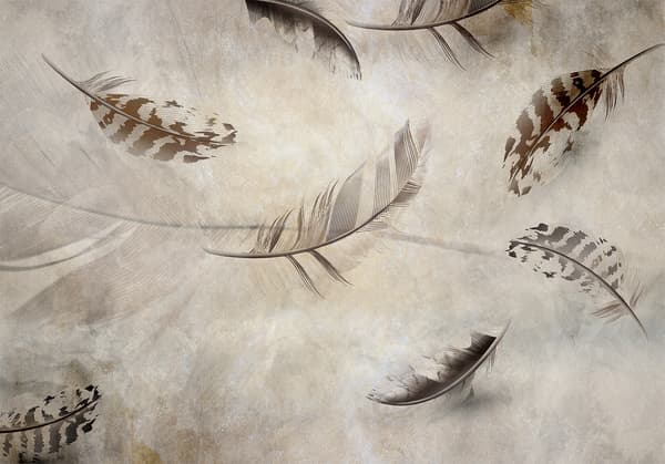 Fototapet - Valpar - subtil illustration för barn