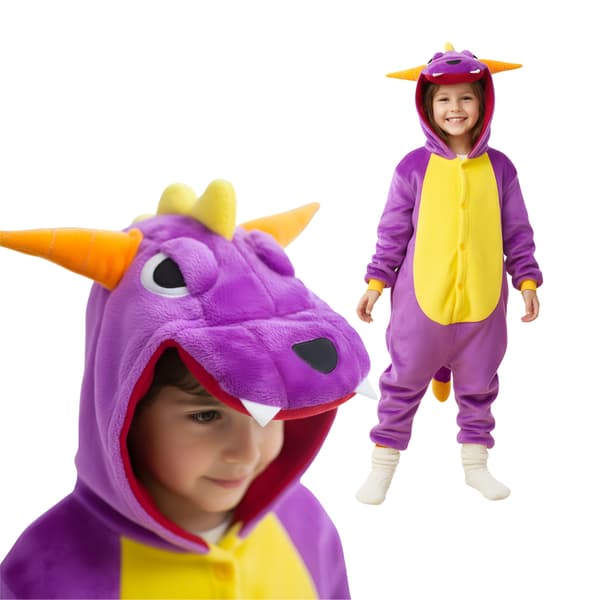 Spyro kigurumi-pyjamas för barn 105-115 cm
