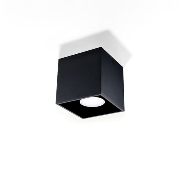Loftlampe Quad 1 GU10 sort aluminium Sollux SL.0022