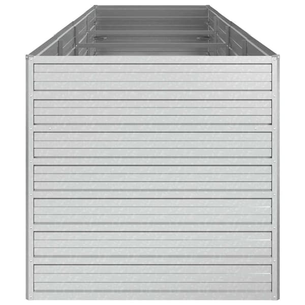 vidaXL Upphöjd odlingsbädd 320x80x77 cm galvaniserat stål