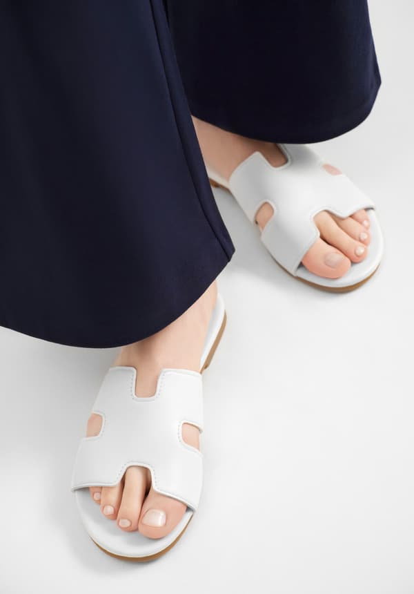 Wittchen Dame Flip-Flops i Øko-læder Hvid