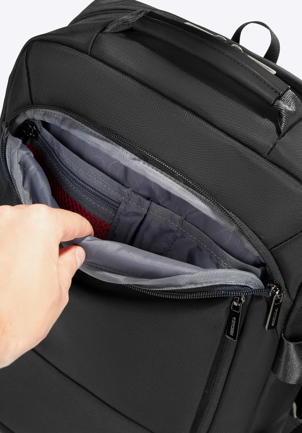 Wittchen Herr Multifunktionell 2-i-1 Flygplansrygsäck, Svart, Polyester