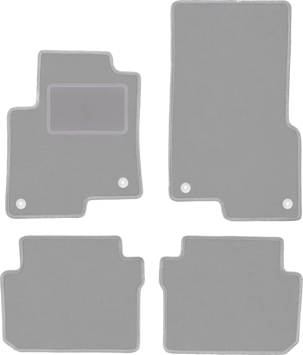 Harmaat auton matot Smart ForFour I hatchbackille (2004-2007)