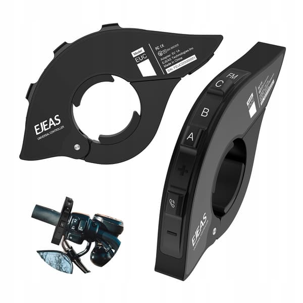 EJEAS BLUETOOTH Motorcykelstyre Intercom Fjärrkontroll