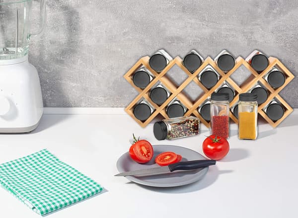 KOCHEN bambumausteteline 18 purkkia