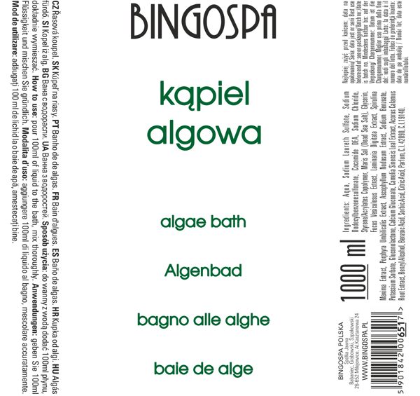 Algebad 1000 ml BINGOSPA