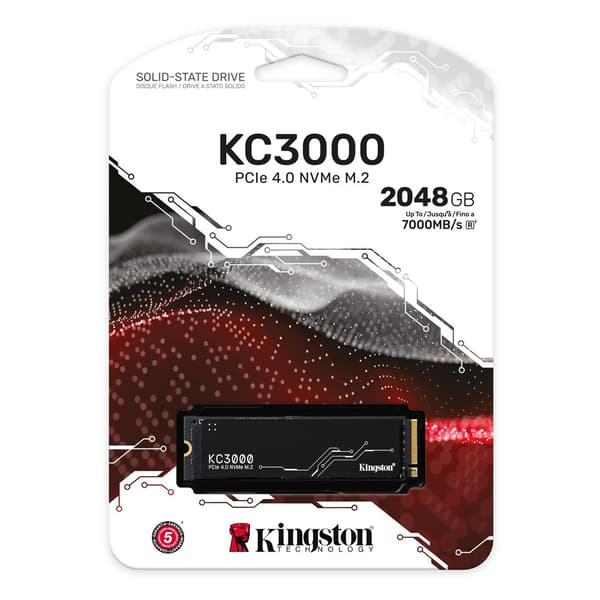 KINGSTON SSD KC3000 2TB M.2 2280 PCI-E x4 Gen4 NVMe